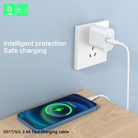 VDENMEN-Cable de datos tipo C DE CARGA RÁPIDA, 2.4A, venta directa de fábrica para cable de datos, cargador USB de PVC estándar CN;GUA