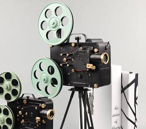 Projecteur <span class=keywords><strong>de</strong></span> décoration Vintage avec trépied à bas prix, <span class=keywords><strong>Rare</strong></span>, ancien Style, caméra <span class=keywords><strong>de</strong></span> film, projecteur antique pour la décoration - Product Image 3