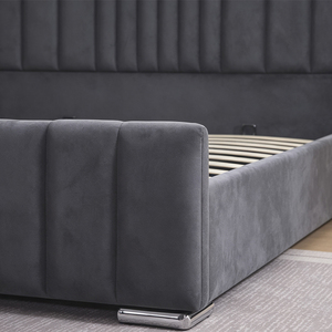 Bedroom Furniture Soft <b>Bed</b> Frame Eco-Friendly Durable Upholstery Storage <b>Bed</b> <b>Queen</b> King <b>Bed</b> Frame Home - Product Image 6