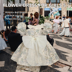 Vestidos de Fiesta de Verano para Niñas de 5 Años, con Mangas Cortas, Bordado Floral, Estilo Formal, Gran Venta - Product Image 2