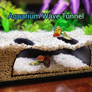 Aquarium Tunnel Decorations Black And White ABS Modular Hiding House For Fish And Shrimp Underground Hidden Tunnels - Product Image 2