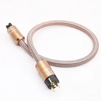 Câble d'alimentation haut de gamme pour amplificateur CD, prise EU, câble HIFI AC, câble d'alimentation EU Schuko