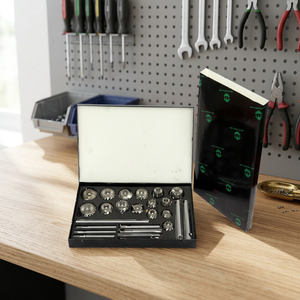 Jeu de fraises pour sièges de soupapes de moteur en acier HCS HSS, qualité industrielle, kit d'outils automobiles en acier à haute teneur en carbone et à grande vitesse - Product Image 2