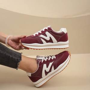 Zapatillas DE <span class=keywords><strong>TENIS</strong></span> retro para <span class=keywords><strong>mujer</strong></span> a precio de fábrica, zapatillas de deporte clásicas de cuero blanco, deportes vintage con cordones en la parte superior baja - Product Image 5