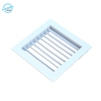 Diffuseur en alliage d'aluminium réglable, étanche à la pluie, simple ou double couche, système d'aération, grille de sortie d'air