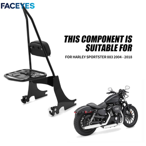 Support de dossier de moto en acier inoxydable noir INMT - Vente en gros d'usine - Pour Davidson Sportster <span class=keywords><strong>1200</strong></span> 883 <span class=keywords><strong>1200</strong></span> <span class=keywords><strong>SuperLow</strong></span> 100% - Product Image 4