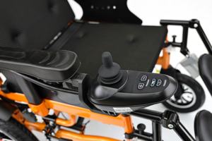 Batteria rimovibile sedia a rotelle per anziani leggera da viaggio motorizzata con schienale alto sedia a rotelle elettrica per disabili - Product Image 3