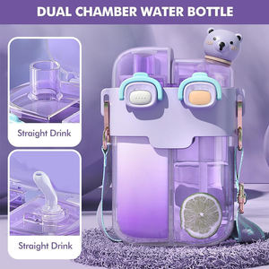 Gourde double paroi grande capacité pour enfants, idéale pour les voyages, les pique-niques et le sport - Product Image 4