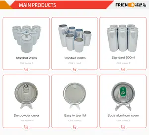 FRD Recyclable Carbonated Drinks Coconut Milk Soda Tea Beer Coffee Aluminium Can 473ML