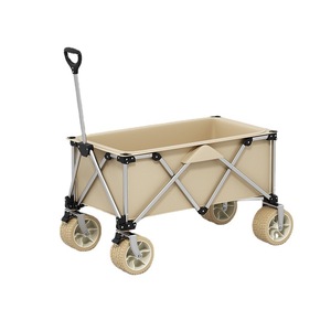 Camping <b>Cart</b> 90x51x58cm <b>Foldable</b> Aluminum Four-Wheel Outdoor Shopping <b>Cart</b> - Product Image 1