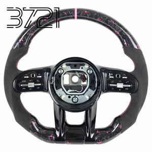 Volant sport automobile en fibre de carbone forgée pour Mercedes AMG 809 W205 W213 W222 W463 W167 C63 E63 S63 G63 - Product Image 1
