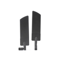 Antena de Goma 5G 700-600MHz, Antena Plana de Alta Ganancia 4G/LTE, Antena Inalámbrica Omnidireccional Plegable con Varilla de Goma para Router