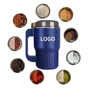 Wholesale Electric <b>Small</b> Stainless Steel Home Use 1L Coffee Bean <b>Grinder</b> Mug With Handle - Product Image 2