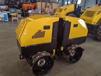 Mini rouleau de route vibrant de compacteur d'asphalte de sol SRD016W avec télécommande à vendre