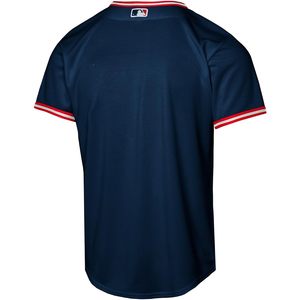 Cleveland Guardians - Camiseta alternativa azul marino para niños y jóvenes, manga corta, cuello de béisbol, absorbe la humedad, ajuste regular - Product Image 3