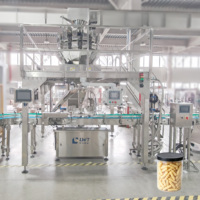 Machine de remplissage automatique de bouteilles en plastique PET LWT 3000 BPH à haute productivité avec ligne de pesage universelle pour poudre et table de collecte