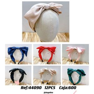 Bandeau à cheveux avec nœud, 12 pièces, nœud coloré réglable, accessoire de mode pour femmes - Product Image 3