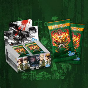 Carte Collezionabili <span class=keywords><strong>Attack</strong></span> on <span class=keywords><strong>Titan</strong></span> all'Ingrosso, Booster Box con <span class=keywords><strong>Personaggi</strong></span> Anime, Eren e Levi, Carte TCG Rare in Lamina, Giocattoli da Collezione per Bambini - Product Image 4