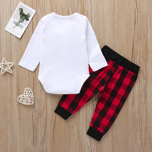 Vêtements pour enfants, combinaisons pour bébés garçons, style anglais, avec pantalon large, vente en gros - Product Image 2