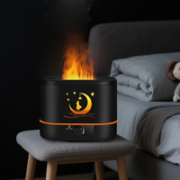 Humidificateur de feu ultrasonique de bureau 2L diffuseur d'arôme de flamme humidificateur d'air de flamme diffuseur d'huile essentielle de flamme