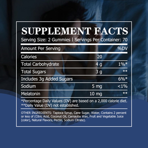 OEM Melatonin 10MG Gummies Strawberry Flavor Promotes Sleep Fall Asleep Faster Stay Asleep Longer 100%Drug Free - Product Image 2