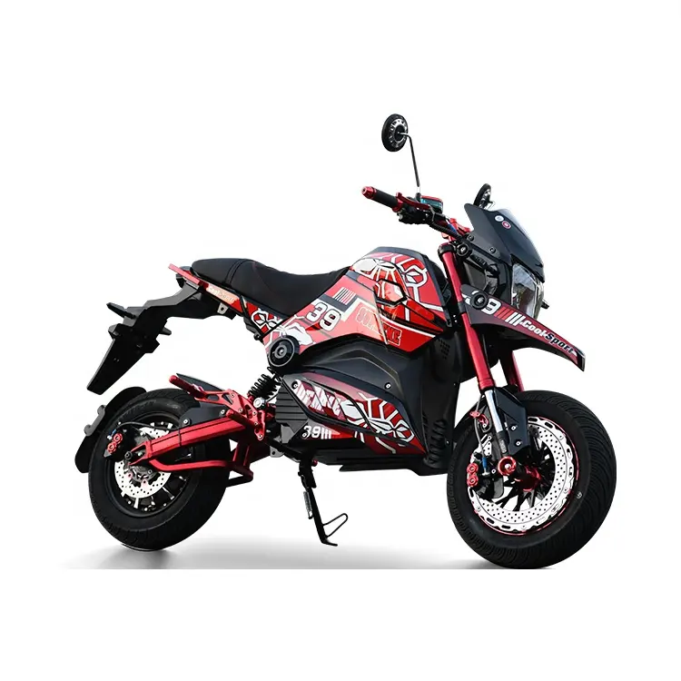 72V 20A 2000W alta velocidade motor elétrico motocicleta esporte bicicleta E-motocicleta