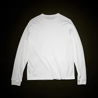 Groothandel Nieuwste Custom Logo Hoge Kwaliteit 100% Katoen Borduurwerk Jongen Lange Mouw Sport Blank Plain T-shirt Voor Casual