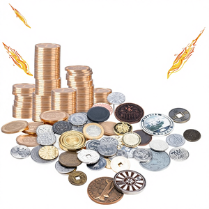 Monedas Metálicas de Juego de Guangzhou en Existencia, Fichas para Máquinas de Garras de Arcade, Monedas Conmemorativas Anti-falsificación para Dos Jugadores - Product Image 1