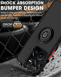 Béquille magnétique anti-chute épissage couleur étuis pour téléphone portable sensation de peau mat Tpu matériel couverture de téléphone pour Vivo 22 <span class=keywords><strong>Y35</strong></span> Y22S - Product Image 5