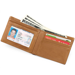 Custom Mens Id Credit Business Slim Card Holder Coin Clip Genuine Leather Moneyclips Money Clips Wallet - Product Image 6