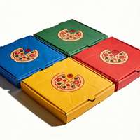 Vente directe d'usine, boîte à pizza en papier personnalisée, petite boîte à pizza à emporter, 33x33, boîte à pizza recyclable