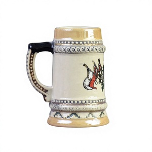 Jarra de <span class=keywords><strong>Cerveza</strong></span> de Porcelana con Escudo del Águila Austriaca de Dos Cabezas - Clásica, Lista para Sublimación, 50ml, Ecológica, Reutilizable, con Asa, para Fiestas - Product Image 3