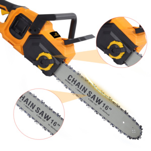 Scie à chaîne électrique de 16 pouces avec batterie lithium sans fil, grande batterie rechargeable, outil de bricolage pour le travail du bois - Product Image 5