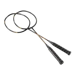 Raquette de badminton personnalisée en fibre de carbone 3U de haute qualité du fournisseur d'usine