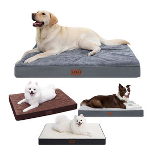 Yonghepet 맞춤형 친환경 솔리드 직사각형 메모리 폼 개 침대 대형 개를위한 고급 정형 씹는 증거 빨 애완 동물 침대 - Product Image 4