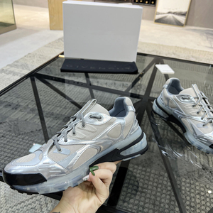 Baskets de luxe en cuir véritable blanc de créateur, haute qualité, respirantes, pour la marche en extérieur, chaussures de sport à lacets, tendance mode - Product Image 5