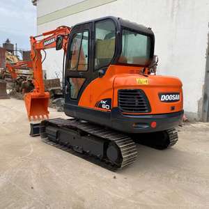 Doosan 6TON DX60ตีนตะขาบขนาดเล็กเครื่องขุดไฮดรอลิกเครื่องมือสองจากเกาหลีเครื่องขุดขายดีเครื่องยนต์ปั๊ม - Product Image 1