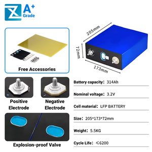 충전식 태양 전지 고션/코넥스/Catl/EV E 6000 + 사이클 리튬 이온 배터리 셀 <span class=keywords><strong>3</strong></span>.<span class=keywords><strong>2V</strong></span> 314ah <span class=keywords><strong>Lifepo4</strong></span> - Product Image 3