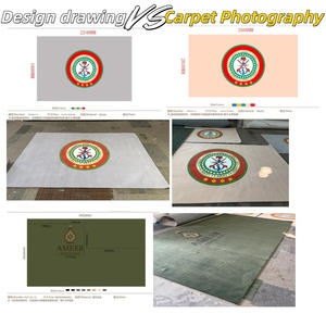 Luxury Polyester Tufted Machine Made Cut Pile Jacquard High Pile Non-Slip Stain Resistant Carpet for Banquet Hall Home Prayer - Product Image 3