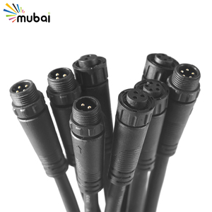 Tùy chỉnh IP67 IP68 18AWG 20AWG 16awg M12 không thấm nước cáp điện tuyến tính tường máy giặt ánh sáng 2 3 4 5 pin điện kết nối - Product Image 1
