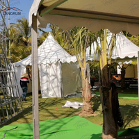 Tentes Pagode Automatiques Romantiques en PVC Imperméables pour Événements Extérieurs, Mariages et Fêtes – Utilisation Toutes Saisons