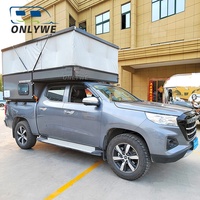 Camper desplegable ONLYWE para camioneta, en venta, para caja corta, ligero, de aluminio, para 4 personas, familiar, para camping, fabricante de campers para camionetas, DOT VIN