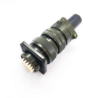 Connecteurs circulaires 5015 mâle/femelle en aluminium et cuivre, connecteurs électriques MS3102A-24-28P MS3106A-24-28S, prise et douille