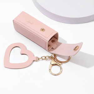 Bán Buôn Đa Màu Son Môi Pouch Với Mini Gương Đa Chức Năng Phụ Nữ Son Môi Túi Keychain Singe Khe Cắm Pouch Son Môi Trường Hợp - Product Image 6