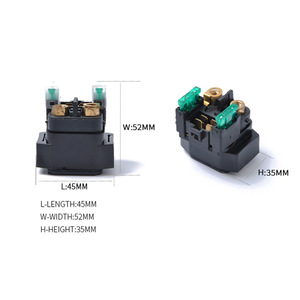 รีเลย์สตาร์ทมอเตอร์ไซค์ยามาฮ่า 12V สีดำ ขั้วต่อแบบสกรู ติดตั้งบนพื้นผิว พร้อมฟิวส์ 2x30A สำหรับซ่อมแซม - Product Image 5