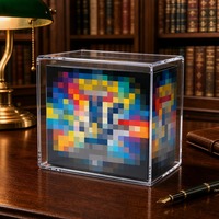 Étui de présentation pour cartes à collectionner en acrylique transparent avec fermeture magnétique, haute transparence pour les magasins de loisirs et les détaillants