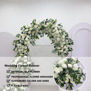 ที่คาดผมดอกไม้สีขาวแบบปรับแต่งได้เรียบสีขาวสำหรับทารกใบไม้สีเขียวตกแต่งงานแต่งงานงานปาร์ตี้ดอกไม้ - Product Image 2