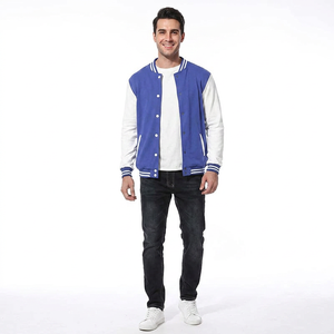 2026 Custom Designs <b>Men's</b> Varsity Letterman <b>Jacket</b> with Embroidery Chenille Patches Front School & Team Logos 100% Cotton - Product Image 1