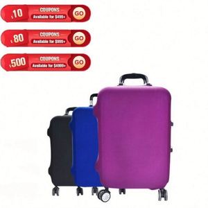 Custom Travel Luggage <b>Protector</b> <b>Cover</b> Elastic Suitcase Transparent Feature Water Resistant Eco-Friendly Washable Wholesale Print - Product Image 6