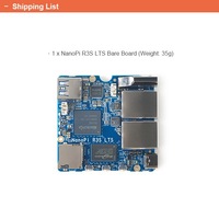 Placa de Desarrollo NanoPi R3S LTS con Carcasa Metálica, Rockchip RK3566 Quad-Core Cortex-A53, Sistema OpenWrt, Mini Router NAS para 5V